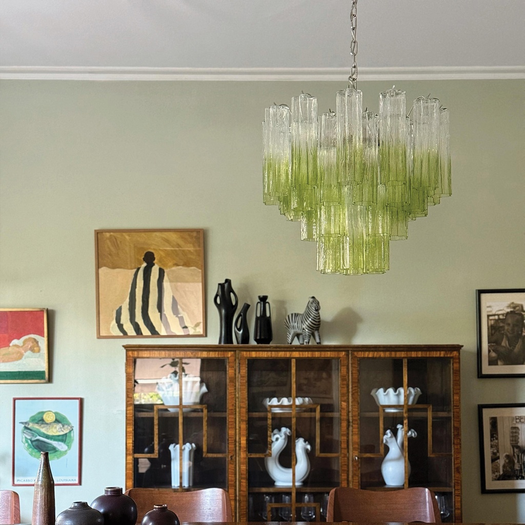 Murano verde mosiac chandelier STS