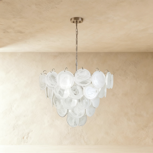 MURANO WHITE PENDANT LAMP 80*58CM