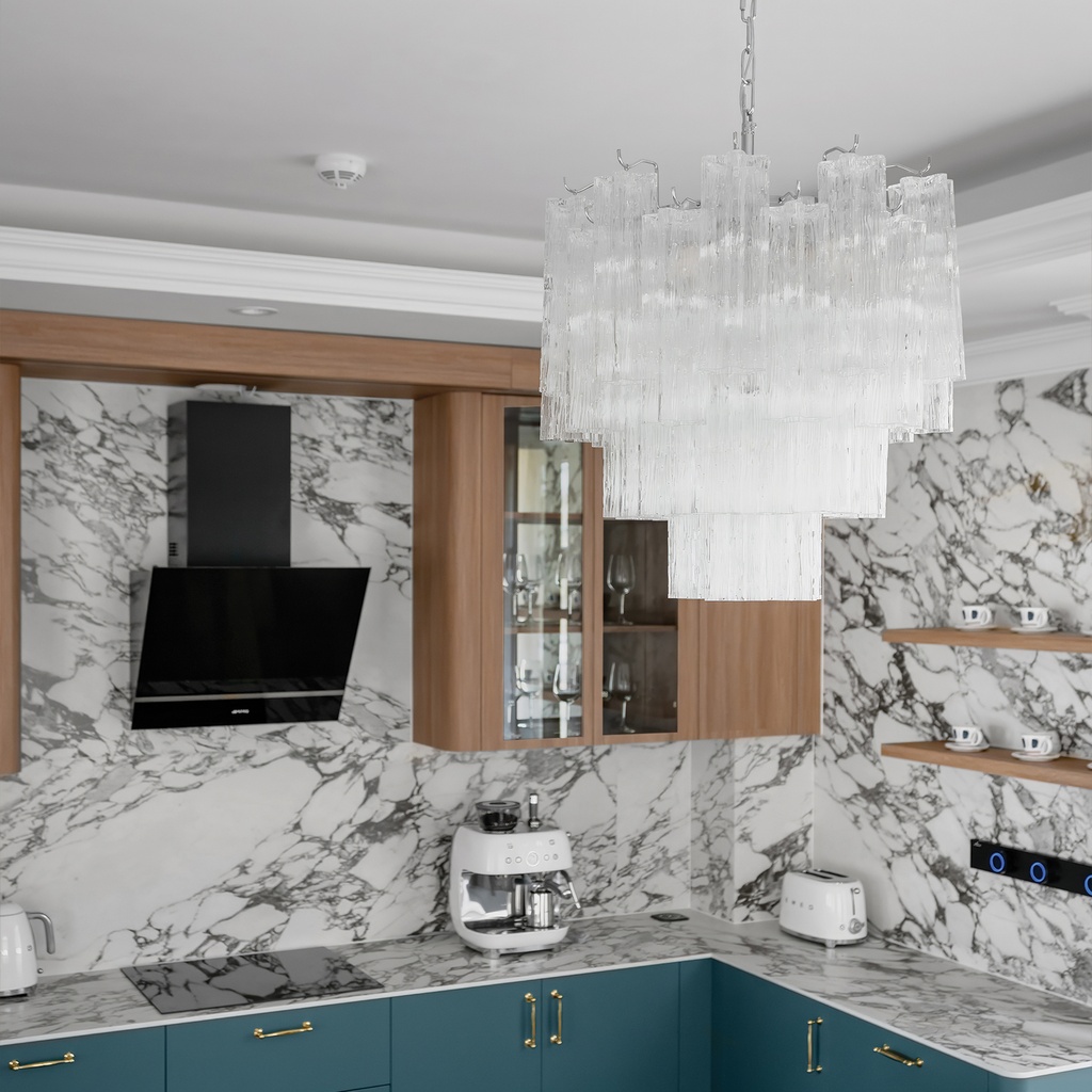 MURANO CRISTALLO GLASS CHANDELIER 50*52