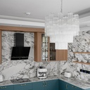 MURANO CRISTALLO GLASS CHANDELIER 50*52