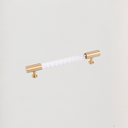 Transparent twisted rod with golden rings *128