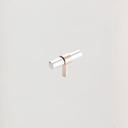 Metallic Rod T-Handle With Golden Ring 