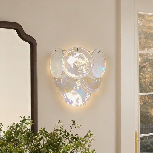 Murano frosted pearl sconce STS