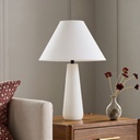Polar ivory plaster coated table lamp STS
