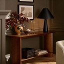 Polar black plaster coated floor lamp STS