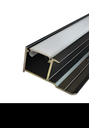 [MK-QBD103 matt black LED] Гэрэлтэй төгсгөл/эгц урагшаа тусгалтай MK-QBD103
