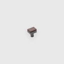 [RTR25002329] Varnish Walnut Black Steel Brushed Knob 