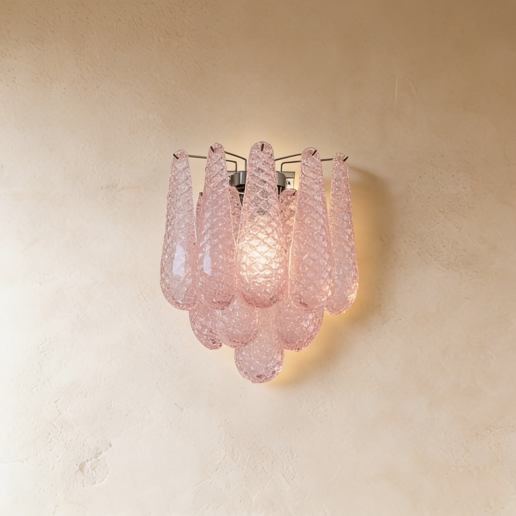 Murano petal shimmer wall lamp STS