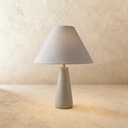 Polar grey plaster coated table lamp STS