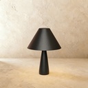Polar black plaster coated floor lamp STS