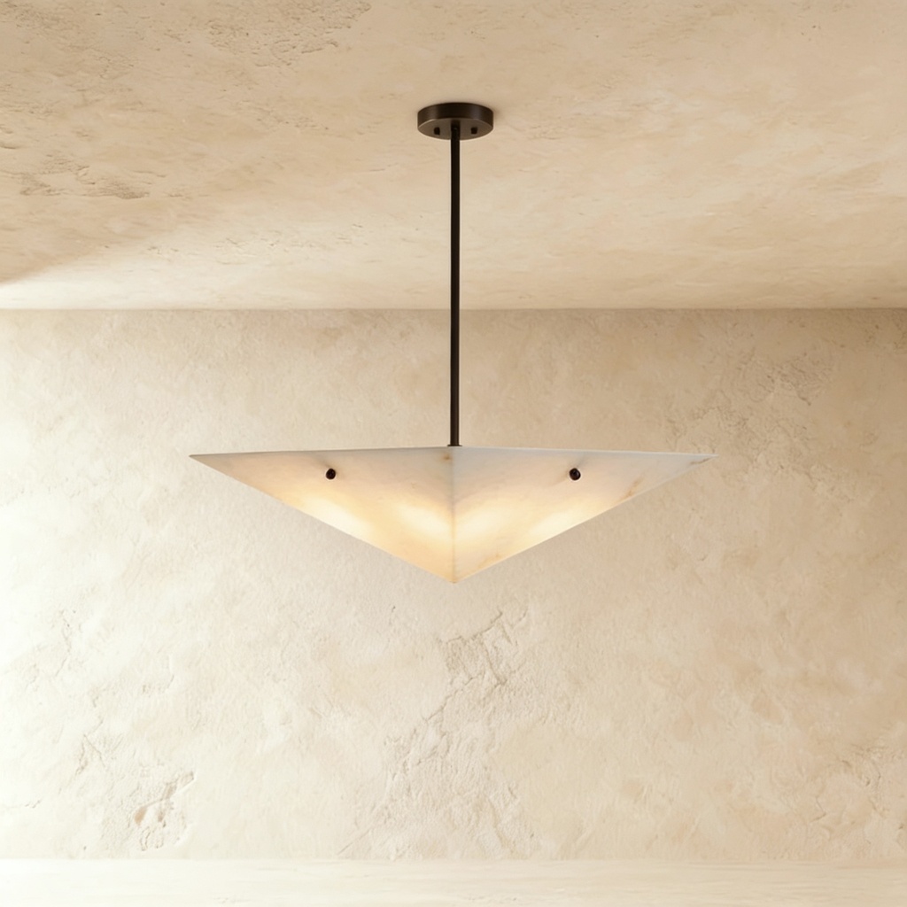 Natural with alabaster pendant lamp