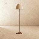 Adored with fine ribbed detailing around the stem floor lamp with linen shade STS
