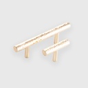 [LJO1010096] Multi-Reflective Hammered Golden Rod Pull 