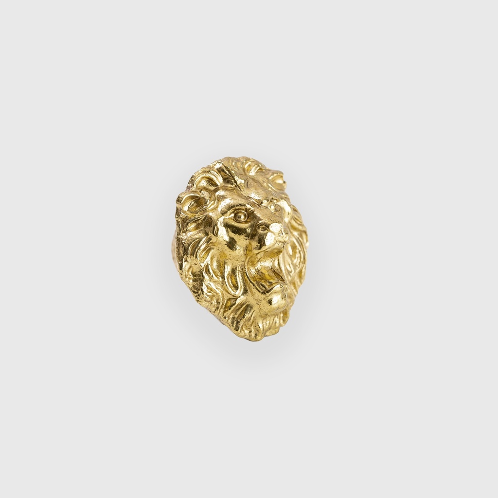 Shiny Golden Lion Knob 