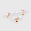[STN1103128] Stripped Marble Rod With Golden Rings Pull 