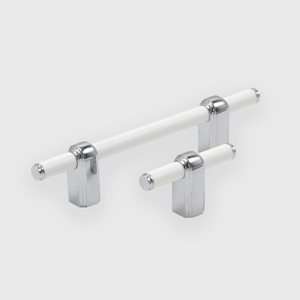 White Rod With Silver Rings Pull *96