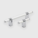 [LJO0006636] White Rod With Silver T-Handle 