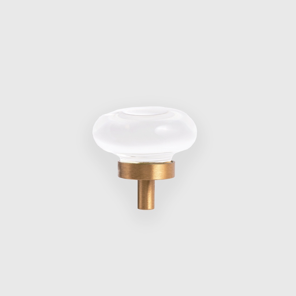 Clear Acrylic Hat Round Knob 