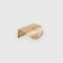 [RTR1020116] Leaf Shape Golden Brass Cup Pull 