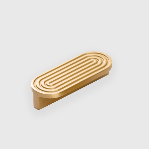 [RTR1310087] Narrow Oval Brass Pull 