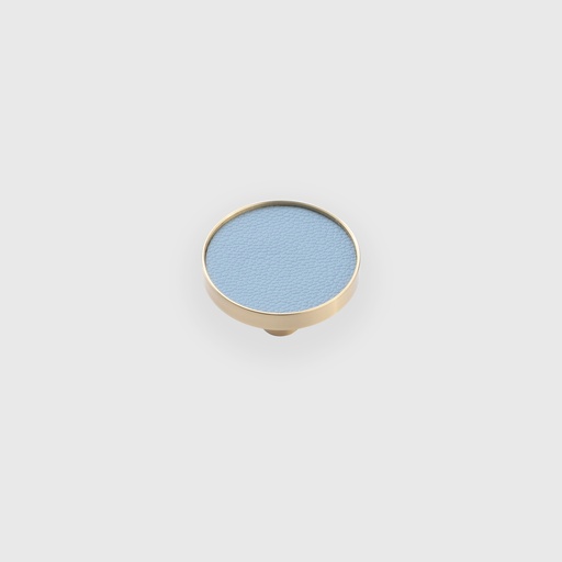 [ART1540430] Golden framed leather knob blue handle
