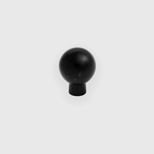 Matte Black Marble Ball Knob 