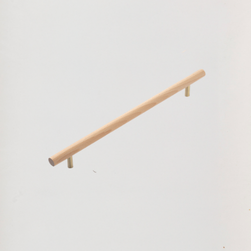 [RTR1200224] Wooden handle with brass base *224