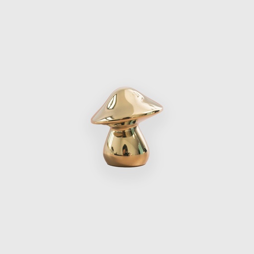 [ART1410025] Shiny Golden Mushroom Brass Knob 