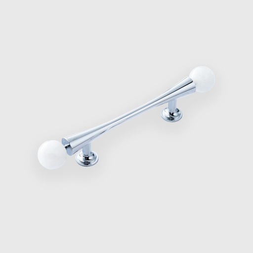 [STN1600096] Long Silver Cone With Marble Pull 