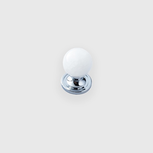 [STN1600025] Long Silver Cone With Marble Knob 