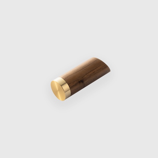 [GG060102] Walnut Wall Hook With Radi