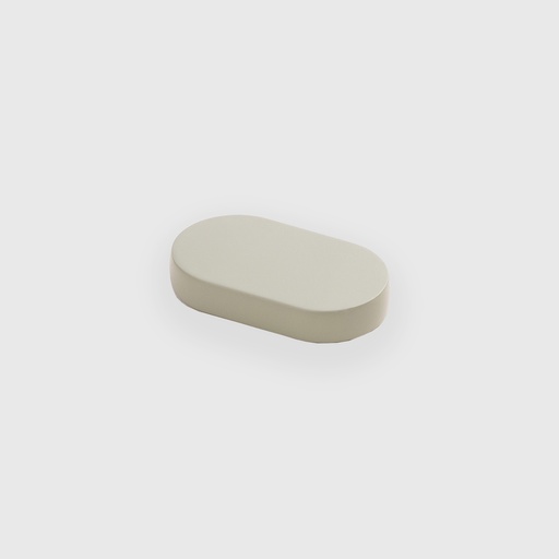 [EMO11125230] Matt Beige Solid Oval Pull 