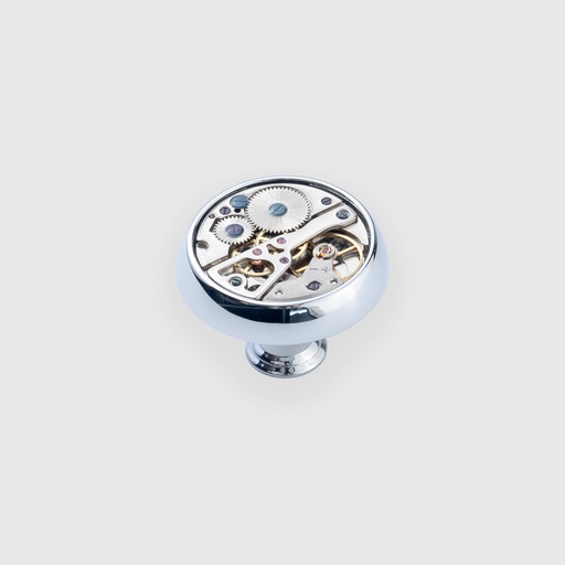 Silver Watch Knob 