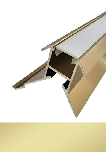 [MK-QBD109 matte gold LED] Гэрэлтэй Гадна Булан MK-QBD109 Led Matt Gold 