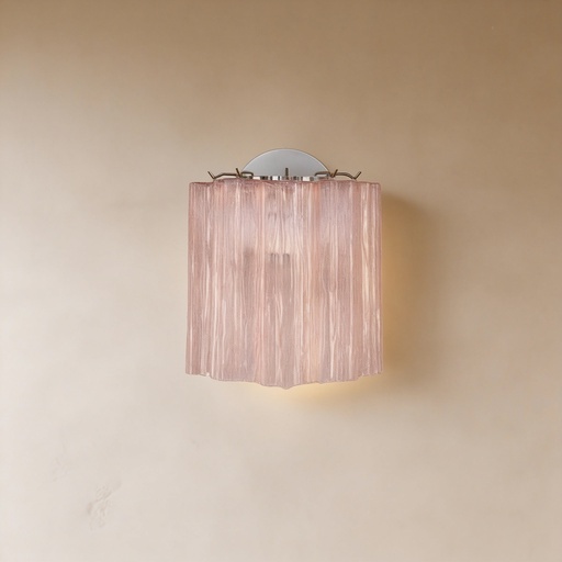 [MRWL0001] Murano blush glass sconce STS