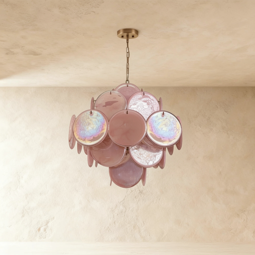 [MRCH0001] Murano rosa cascading chandelier 65*59