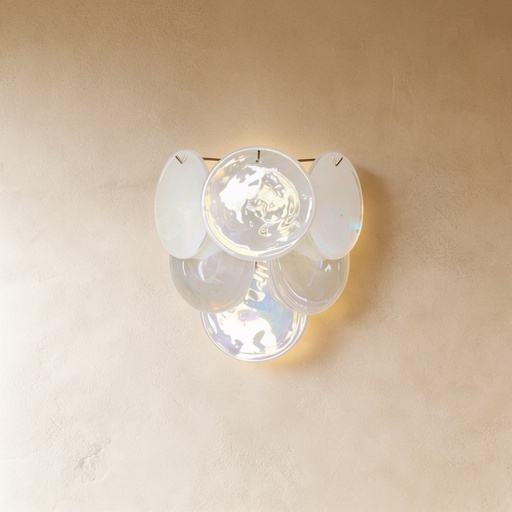 [MRWL0003] Murano frosted pearl sconce STS