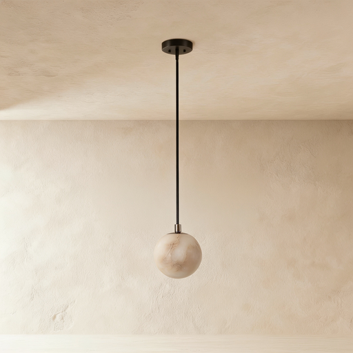 [GLPL0003] Natural with alabaster and aged bronze wall lamp STS