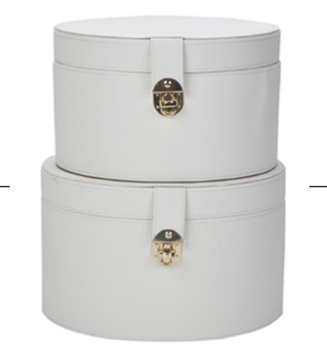 [STR2ORWH001] White cylinder storage box STS