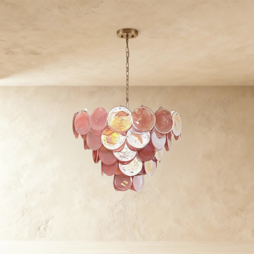 [MRCH0014] MURANO PINK PENDANT LAMP 80*58CM