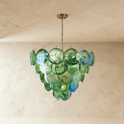 [MRCH0020] MURANO GREEN PENDANT CHANDELIER 80*58
