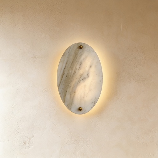 [MLWL0015] Casalola Lights Oval Marble Wall Sconce